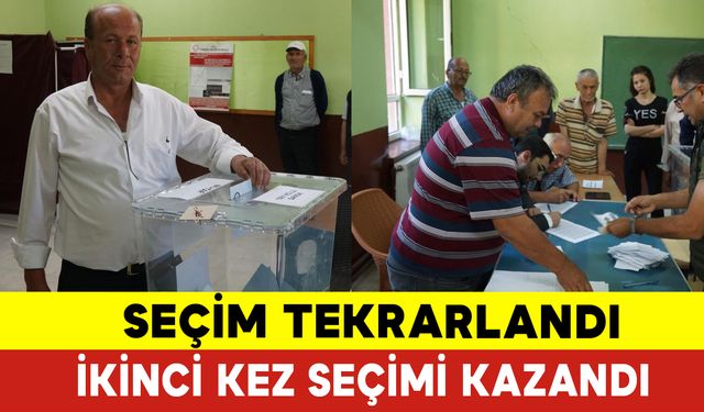 Seçim Tekrarlandı Muhtar İkinci Kez Seçimi Kazandı