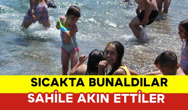 Sıcakta Bunaldılar Sahile Akın Ettiler