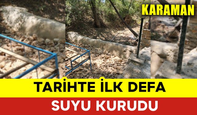 "Tarihte İlk Defa Suyu Kurudu"