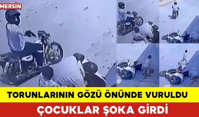 Torunlarının Gözü Önünde Vuruldu Çocuklar Şoka Girdi