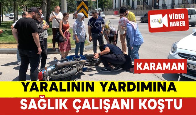 Yaralının Yardımına Aile Sağlığı Merkezinde Görevli Sağlık Çalışanı Koştu