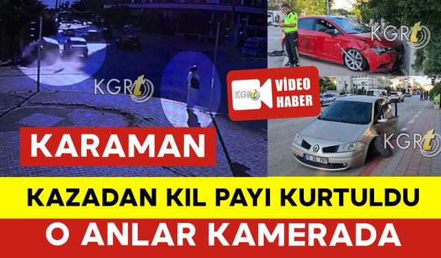 Yayanın Kıl Payı Kurtulduğu Kaza Kamerada