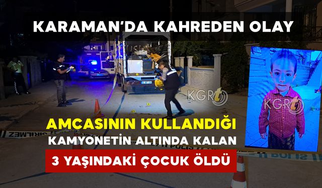 Amcasının Kullandığı Kamyonetin Altında Kaldı