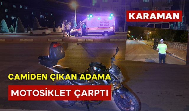 Camiden Çıkan Adama Motosiklet Çarptı