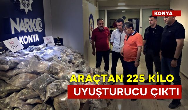 Durdurdukları Araçtan 225 Kilo Uyuşturucu Çıktı