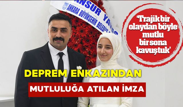 Enkazdan Kurtardığı Depremzede İle Dünyaevine Girdi