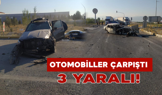 Ereğli’de Otomobiller Çarpıştı: 3 Yaralı