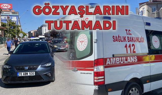 Karaman'da Genç Şoför Yayaya Çarptı - Gözyaşlarını Tutamadı