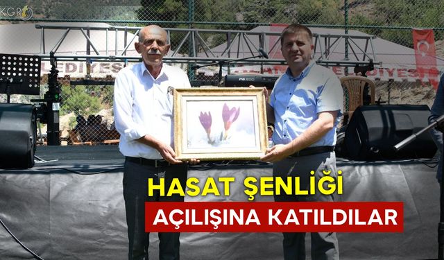 Hasat Şenliği Açılışına Katıldılar