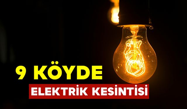 Karaman'da 9 Köyde Elektrik Kesintisi