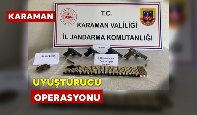 Karaman’da Uyuşturucu Operasyonu: 1 Gözaltı