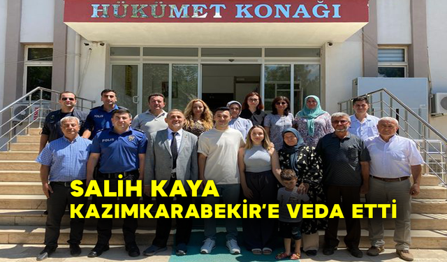 Kaymakam Salih Kaya Kazımkarabekir’e Veda Etti