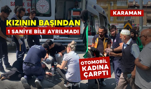 Kaza Sonrası Yaralanan Kızının Başından Ayrılmadı