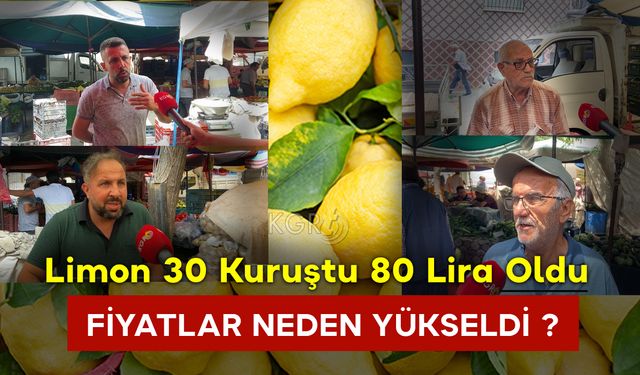 Limon 30 Kuruştu 80 Lira Oldu