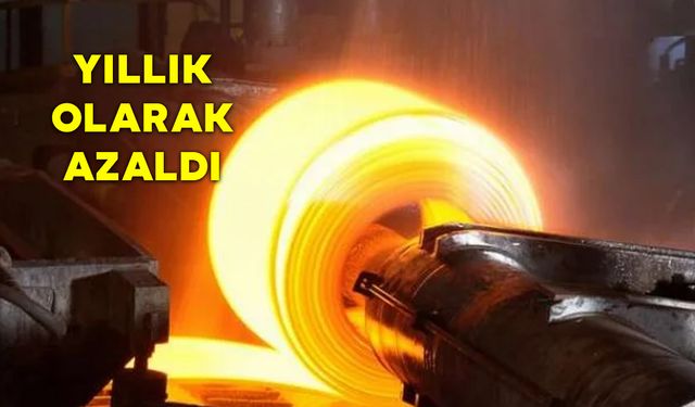 Sanayi Üretimi Yıllık Olarak Azaldı