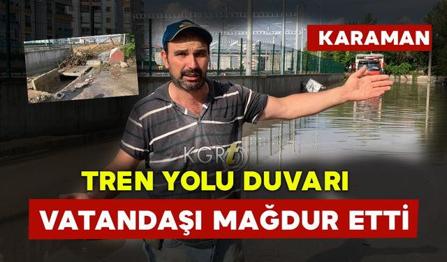 Tren Yolu Duvarı Vatandaşı Mağdur Etti