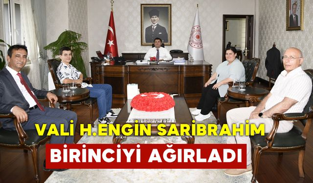 Vali Sarıibrahim Türkiye Birincisini Ağırladı
