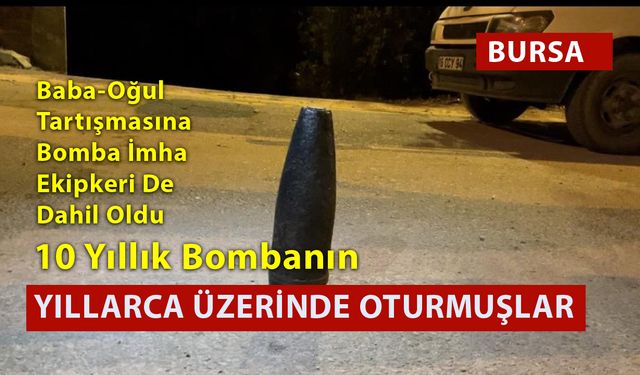 1. Dünya Savaşına Ait Top Mermisi Evin Bahçesinde Bulundu