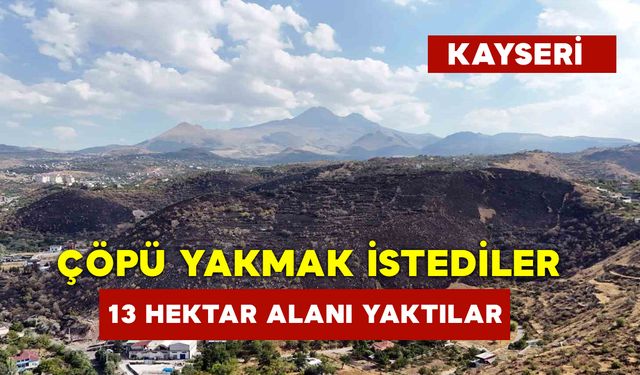 130 Bin Metrekare Alanı Yaktılar