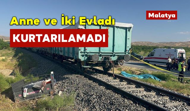 Çapa Motoru Yük Treni Kazasında 3 Ölü