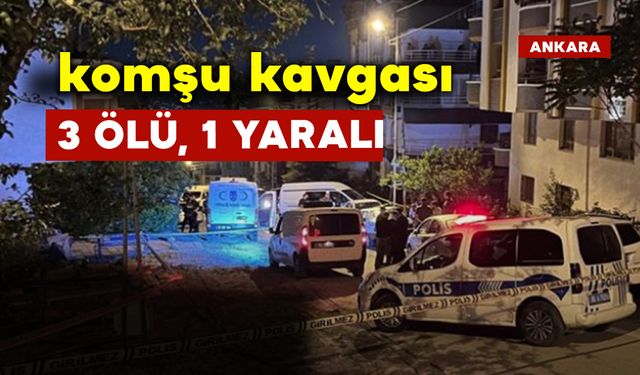 Gece Yarısı Komşu Kavgası: 3 Ölü,1 Yaralı