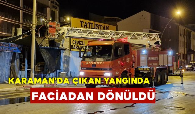 İşyeri Yangınında Faciadan Dönüldü