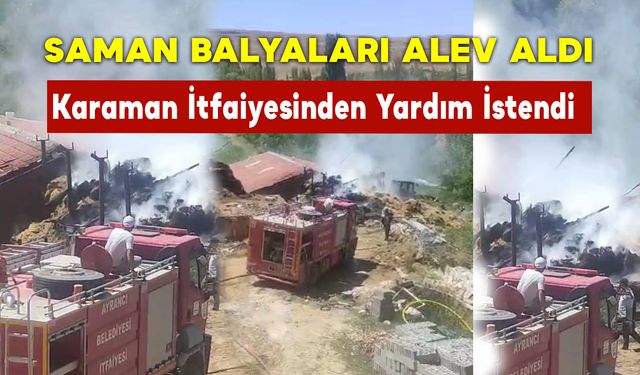 Karaman İtfaiyesinden Yardım İstendi