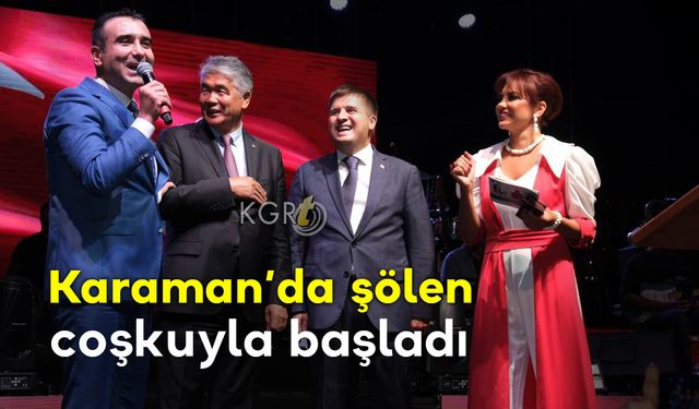 Karaman'da 6. Uluslararası Karaman Türk Dünyası Şöleni Coşkuyla Başladı