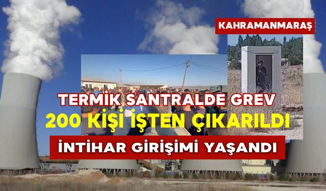 Termik Santralde Grev: 200 Kişi İşten Çıkarıldı, İntihar Girişimi Yaşandı