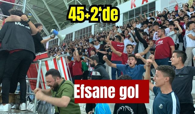 Karaman FK maçında 45+2’de efsane gol kamerada