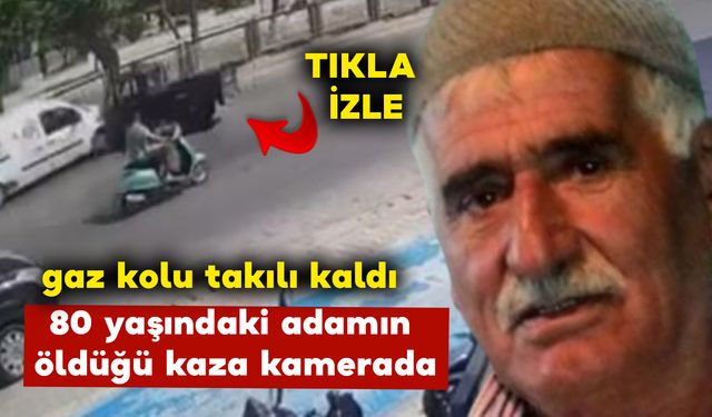 80 yaşındaki adamın öldüğü kaza kamerada