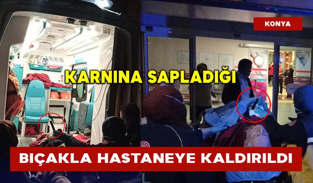 Akli dengesi olmayan şahıs kendini karnından bıçakladı