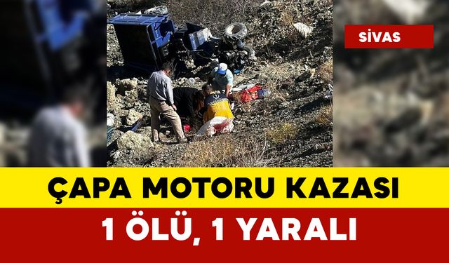 Çapa motoru kazasında 1 ölü 1 yaralı