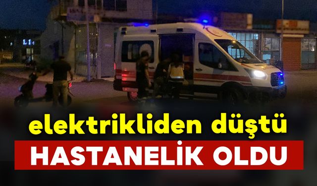 Elektrikli bisikletten düştü hastanelik oldu