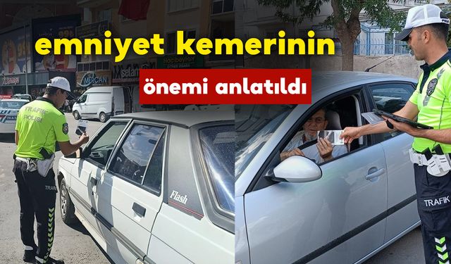 Karaman'da emniyet kemerinin önemi anlatıldı