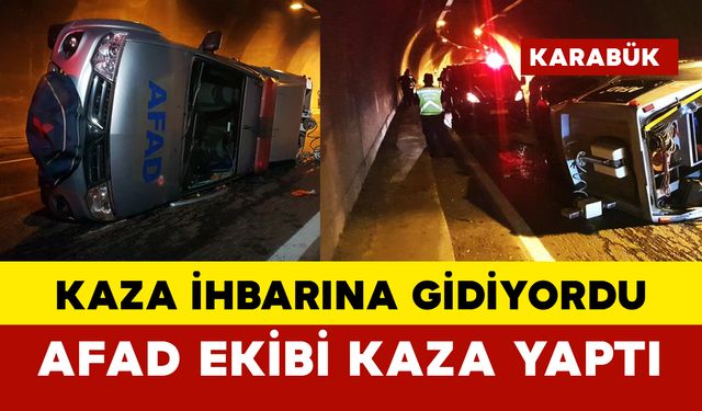 Kaza ihbarına giderken kaza yaptı: 2 yaralı