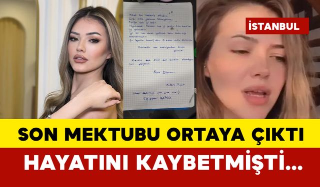 Kübra Aykut’un son mektubu ortaya çıktı