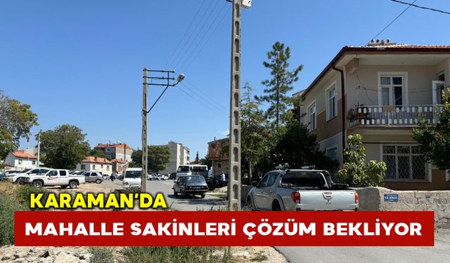 Mahalle Sakinleri Çözüm Bekliyor