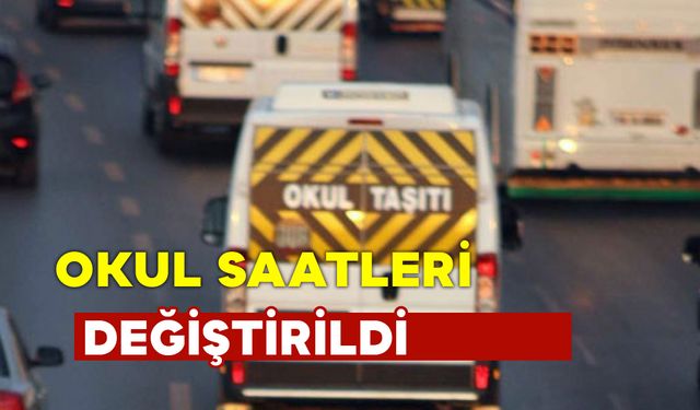 Okul Başlangıç Saatleri Değiştirildi