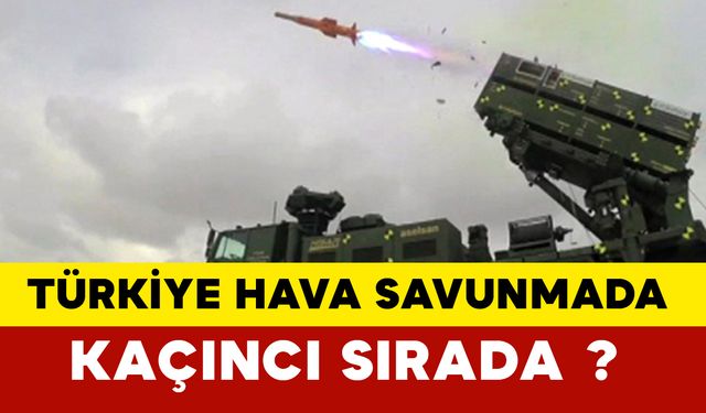 Türkiye hava savunmada kaçıncı?