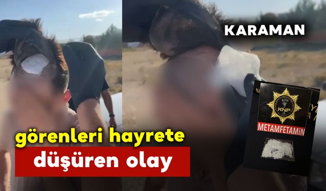 Uyuşturucuyu bakın nereye saklamış...