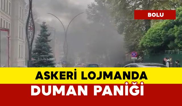 Askeri lojmanlardan yükselen duman korkuttu