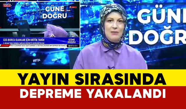 Depreme canlı yayında yakalandı, panikle ne yapacağını şaşırdı