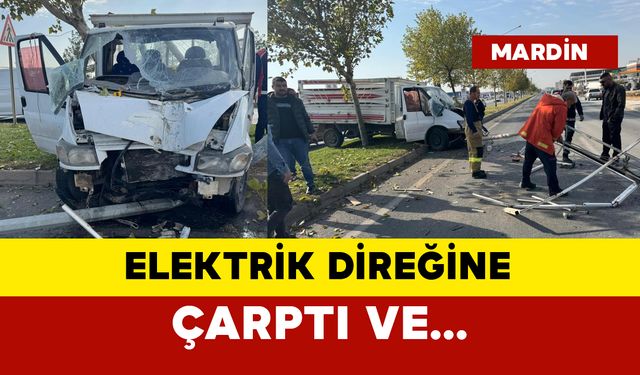 Elektrik direğine çarptı ve...