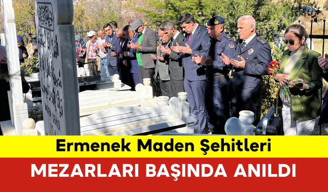 Ermenek Maden Şehitleri Mezarları Başında Anıldı