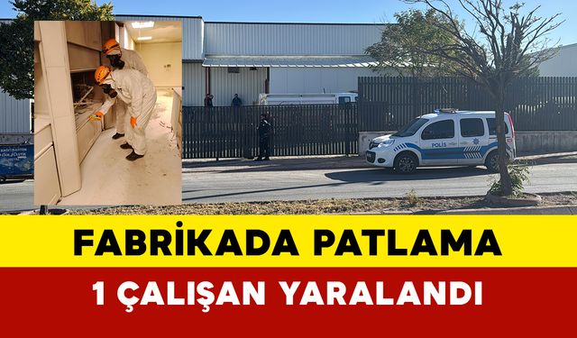 Fabrikada Patlama: 1 Çalışan Yaralandı