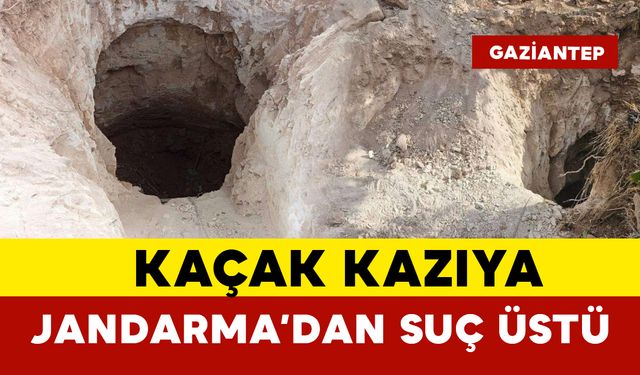 Kaçak kazı yaparken yakalandılar