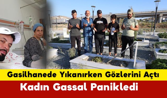 Kadın Gassalı Panikleten Ölü Yıkama