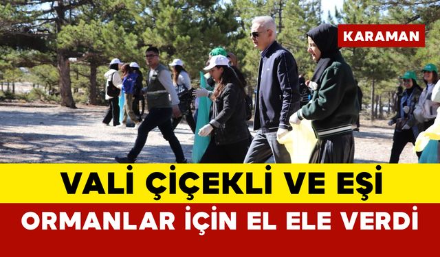 Karaman'da ormanlar için el ele verdiler