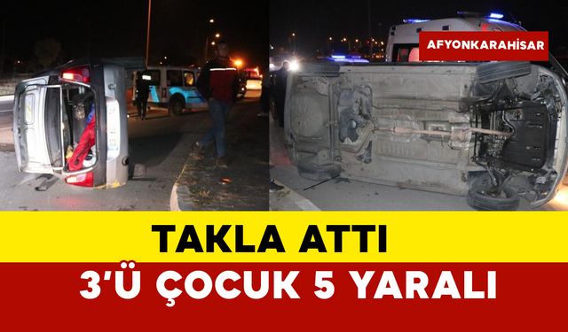 Kazada 3'ü çocuk 5 kişi yaralandı